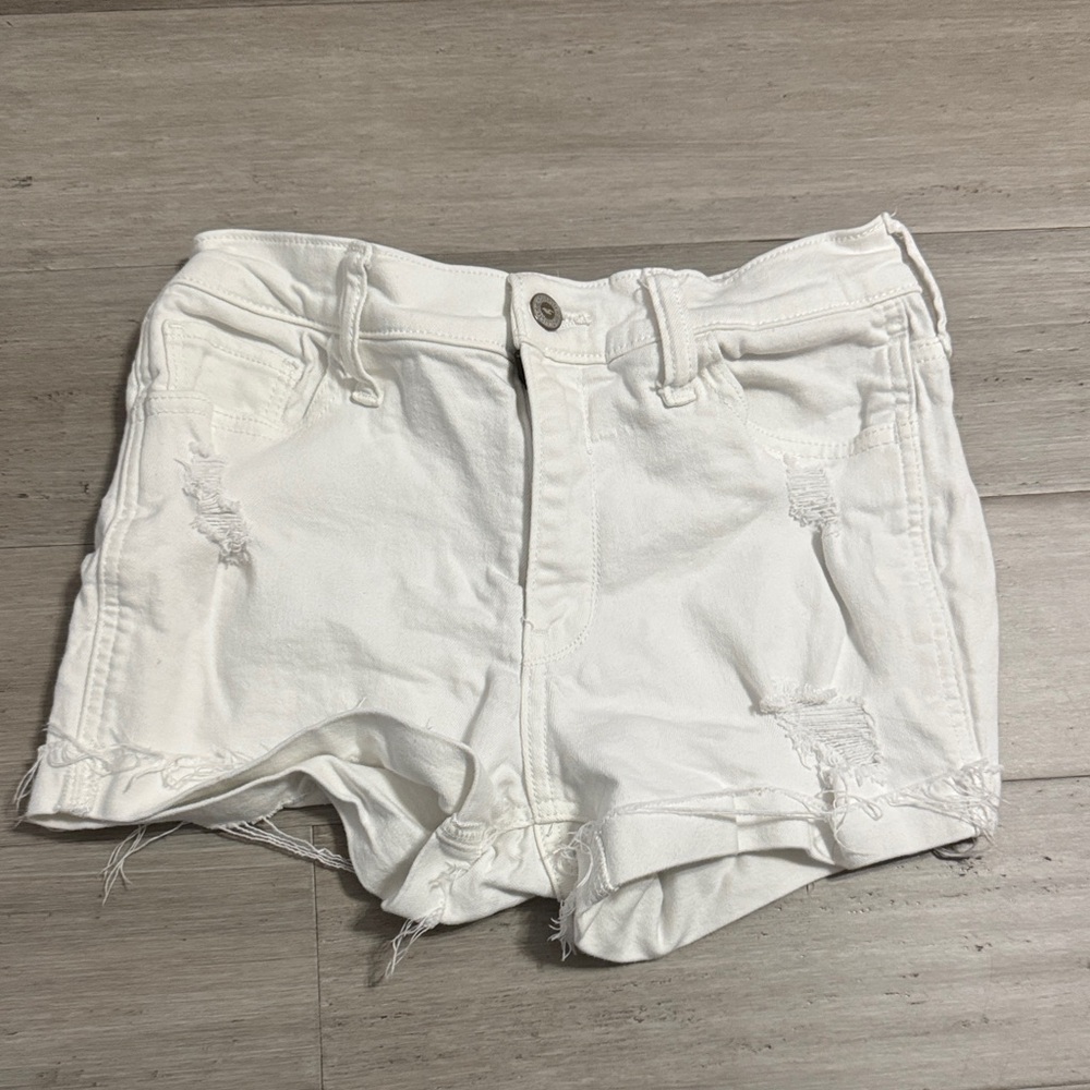 Hollister Women's White Jean Shorts